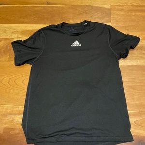 Black short sleeve shirt. Adidas, black,size small